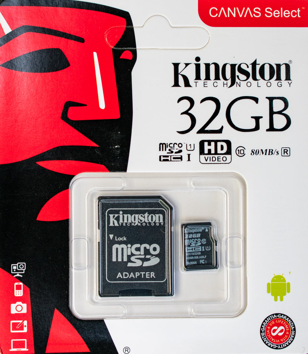 Kingston Ultra Micro SD 64GB Class 10 SDHC SDXC Memory Card & Adapter