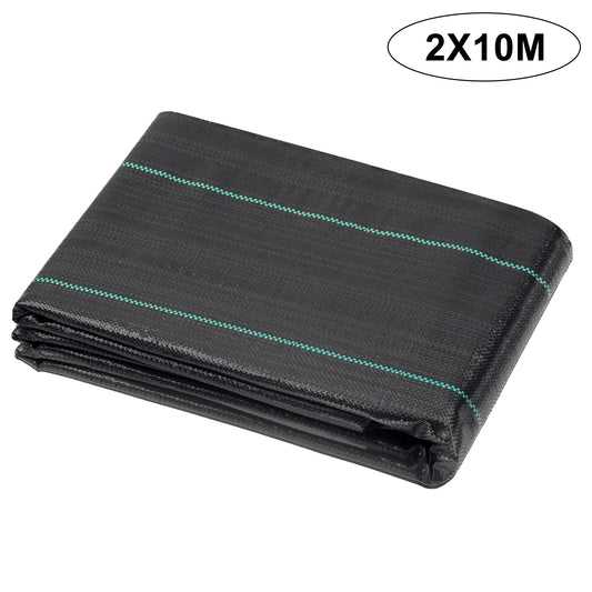 2*10M Polypropylene Weeding Cloth Black