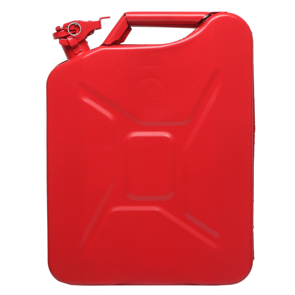 20L US Standard Cold-rolled Plate Petrol Diesel Can Gasoline Bucket with Oil Pipe Red