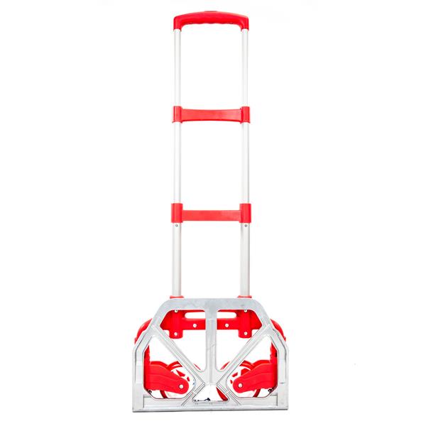 Portable Aluminium Cart Folding Dolly Push Truck Hand Collapsible Trolley Luggage Red