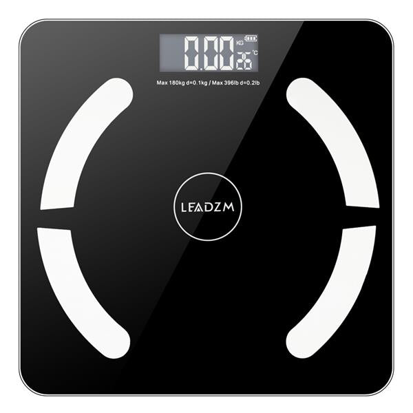 Bluetooth Smart Digital Weighing Scale Body Fat Scale OKOK App Black